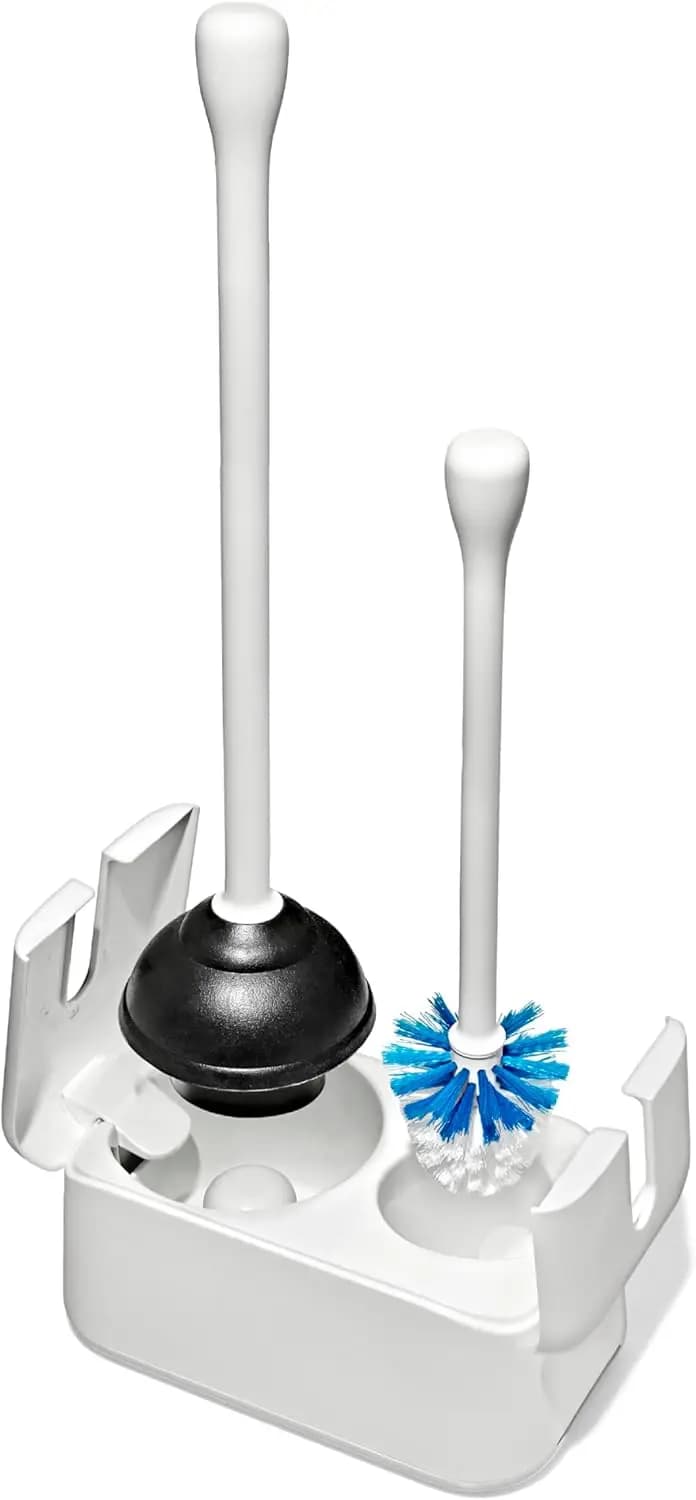 Set Spazzola e Sturalavandini per WC con Manico Ergonomico per una Pulizia Facile, Accessori Durevoli per il Bagno