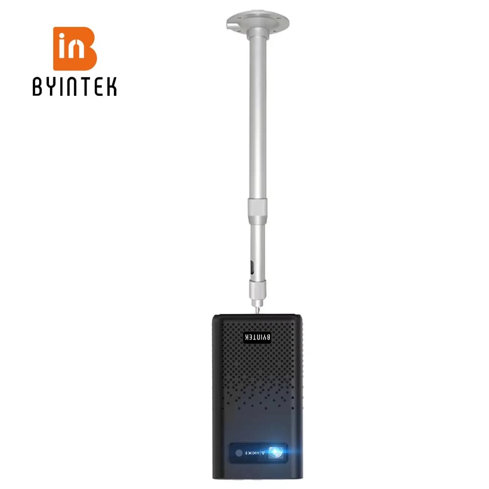Mini staffa di montaggio a soffitto BYINTEK da 20cm a 40cm regolabile per Mini proiettore K8 K9 K18 C520 C720 P7 P20 P30 U30 U50 U70 R15 R19