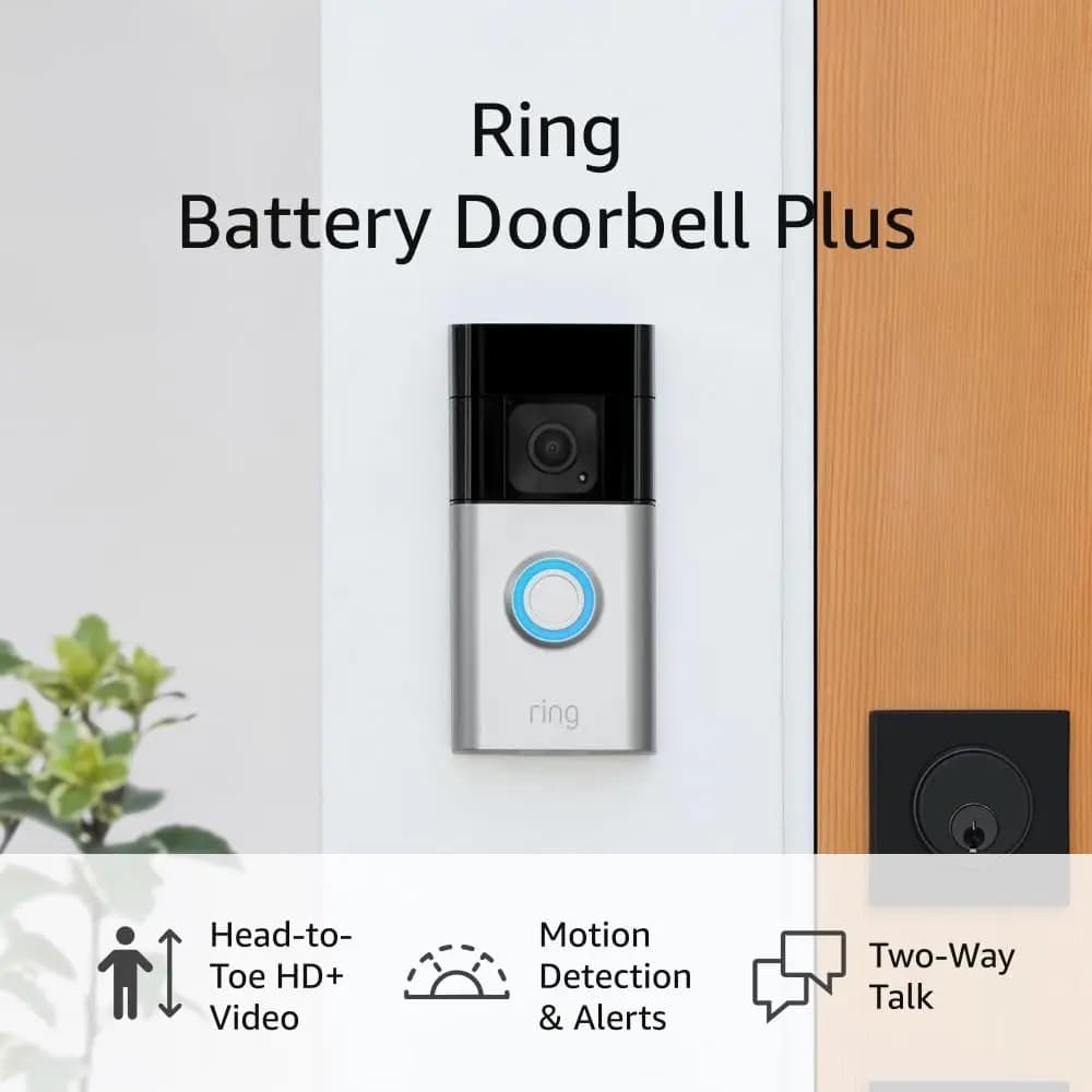 Campanello Video Intelligente Ricondizionato con Visione HD+, Avvisi di Movimento e Comunicazione Bidirezionale - Ultimo Modello