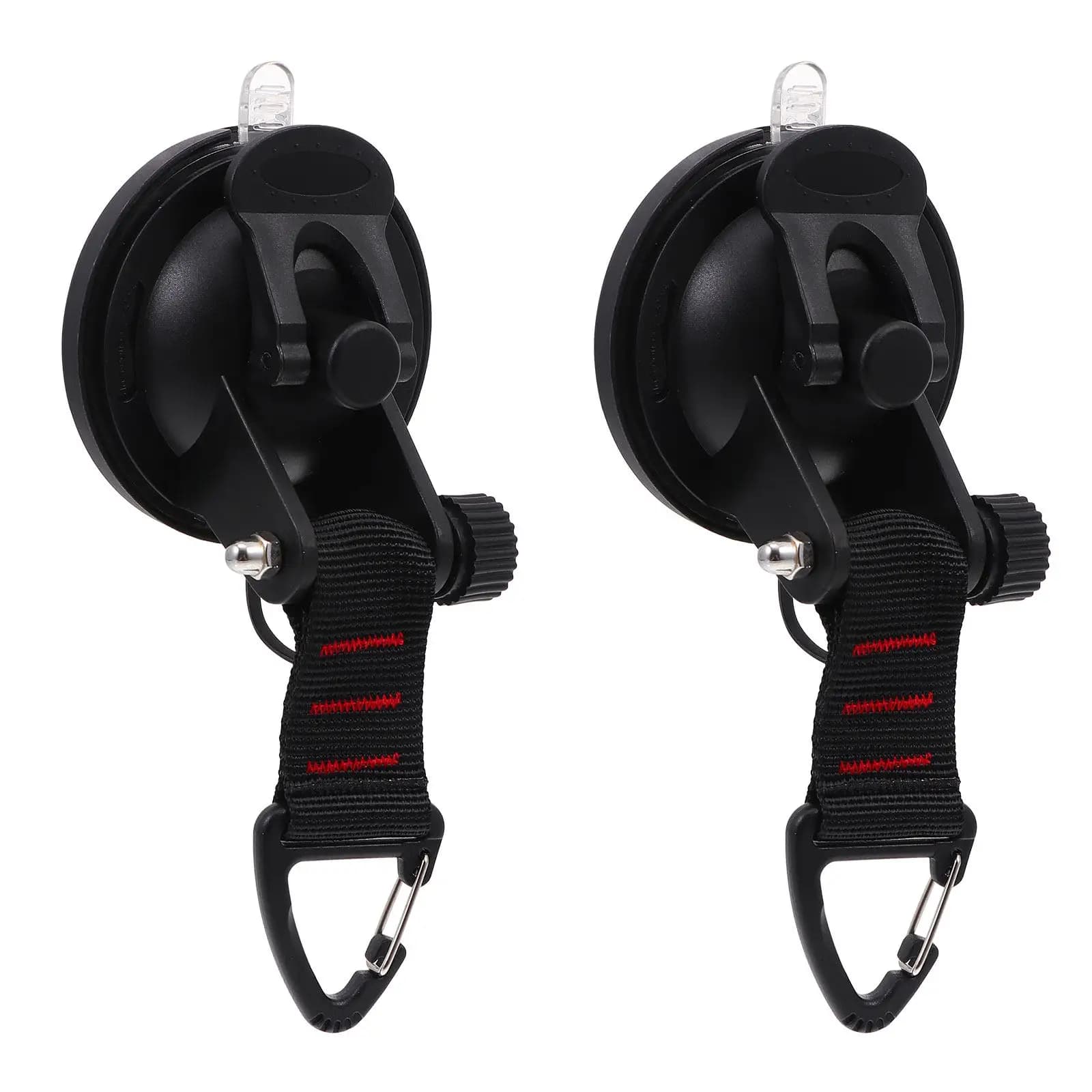 2 Pezzi Gancio a Ventosa Resistente in ABS Nylon per Fissaggio Teloni, Accessori da Campeggio, Ancoraggio Esterno, Gancio per Tenda, Fissaggio a Terra