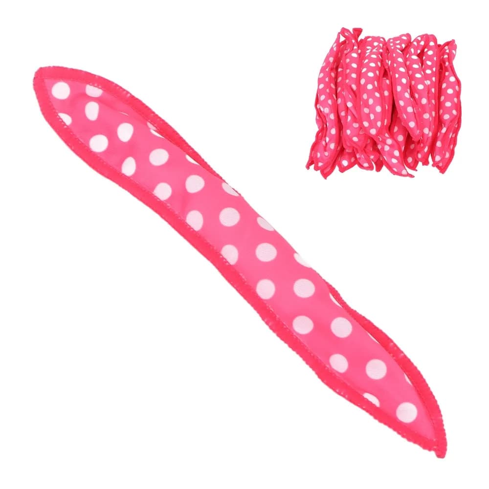 20pcs Folding Design Soft Foam Rollers Soft Flexible Sleep Hair Rollers Comfortable Rose Red Sponge Hair Rollers For Women