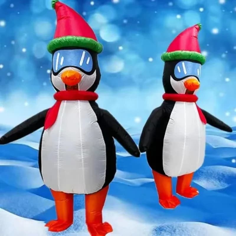 Costume gonfiabile Pinguino Air Blow-up Deluxe Costume di Halloween - Taglia adulto
