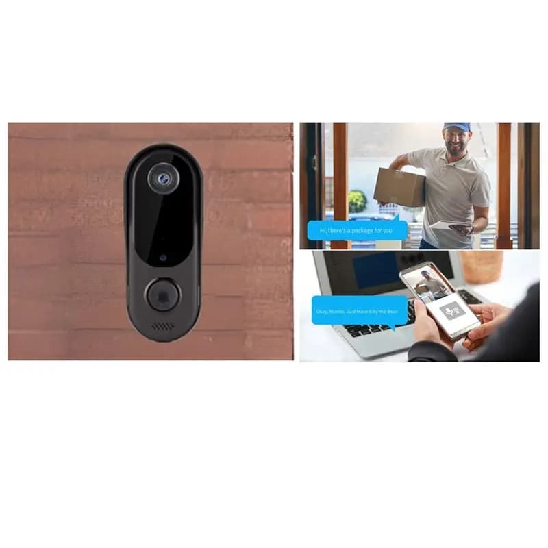 M85K Smart Home Security Campanello Telecamera WiFi Video Audio bidirezionale Campanello per porta Wireless WiFi Campanello Visione notturna per casa/ufficio
