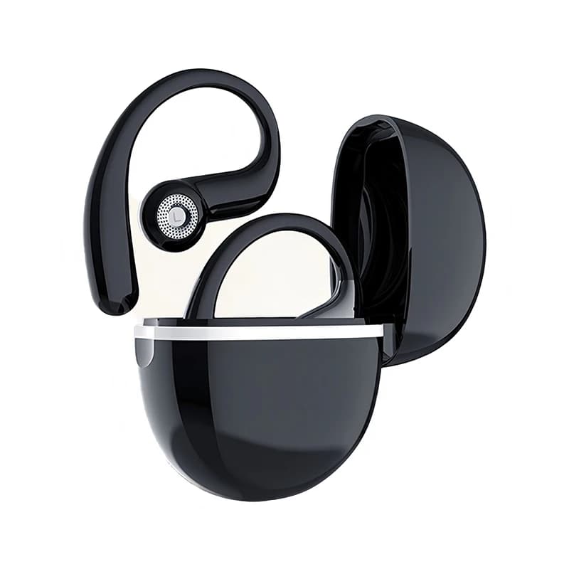 Wireless TWS HiFi Stereo headphones, Bluetooth Sporty headphones with Ear Hook and Charging Case, Headphones with Clearance of Rumor