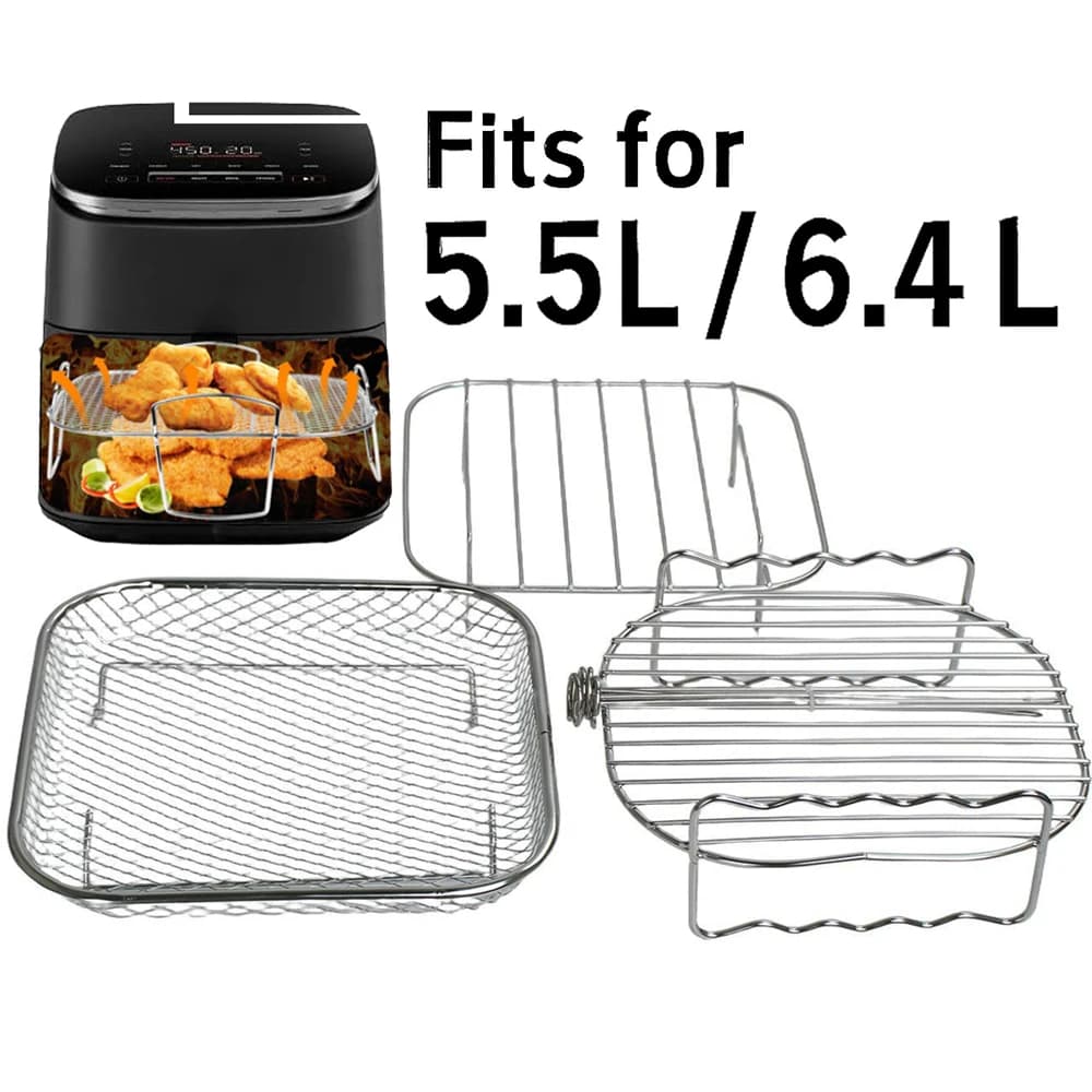 Griglia da forno per friggitrice ad aria per Cosori 5.5 L 6.4L Griglia da forno Airfryer Rejilla Accessori