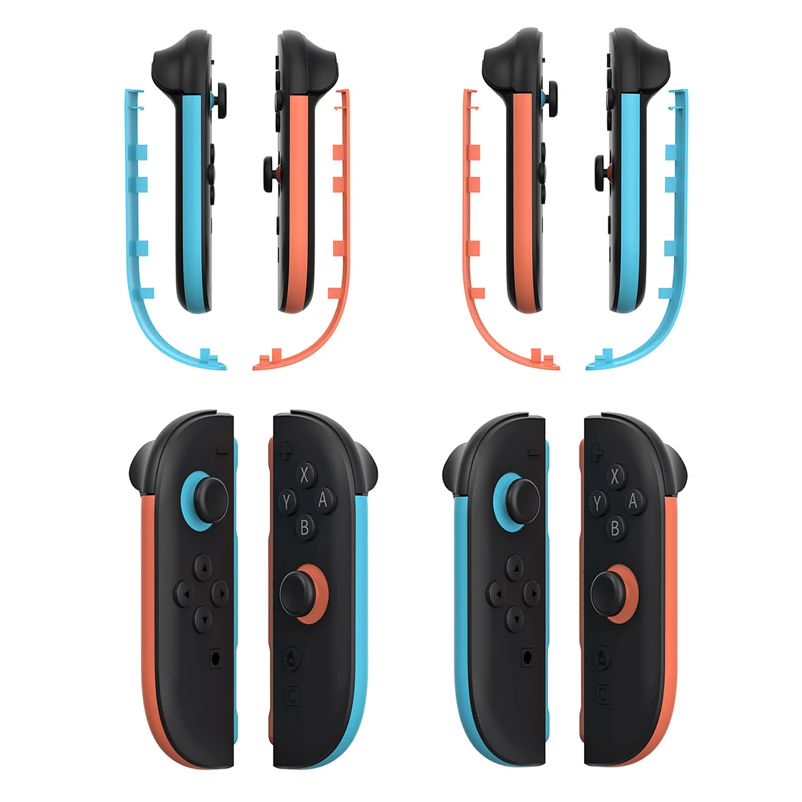 Per Nintendo Switch 2: Strisce Decorative per Joy-Con, Accenti per Impugnatura, Piastra Laterale per Custodia Controller - Accessori Gaming per Switch 2