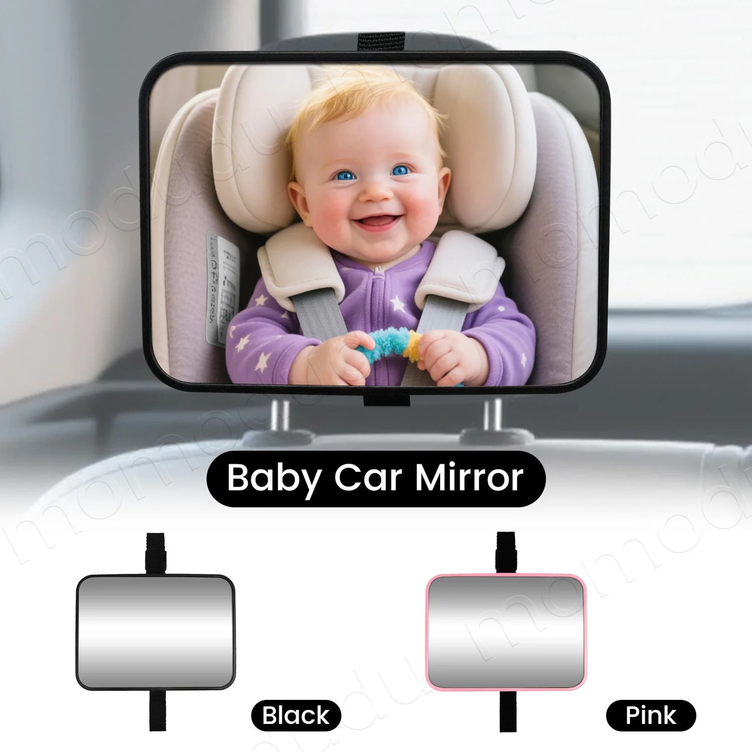 Specchietto retrovisore per auto per bambini Specchietto retrovisore per monitoraggio bambini per sedile posteriore del veicolo Specchietto per auto per bambini universale
