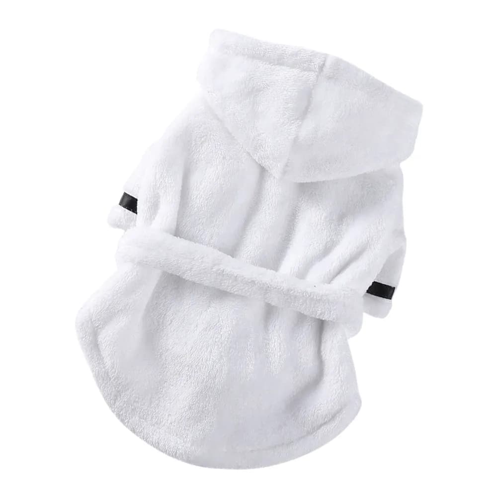 Pet Bathrobe Comfortable Supple Polyester Dog Robe for Daily Wearing and Playing Puppy Bath Clothes Pet Supplies
