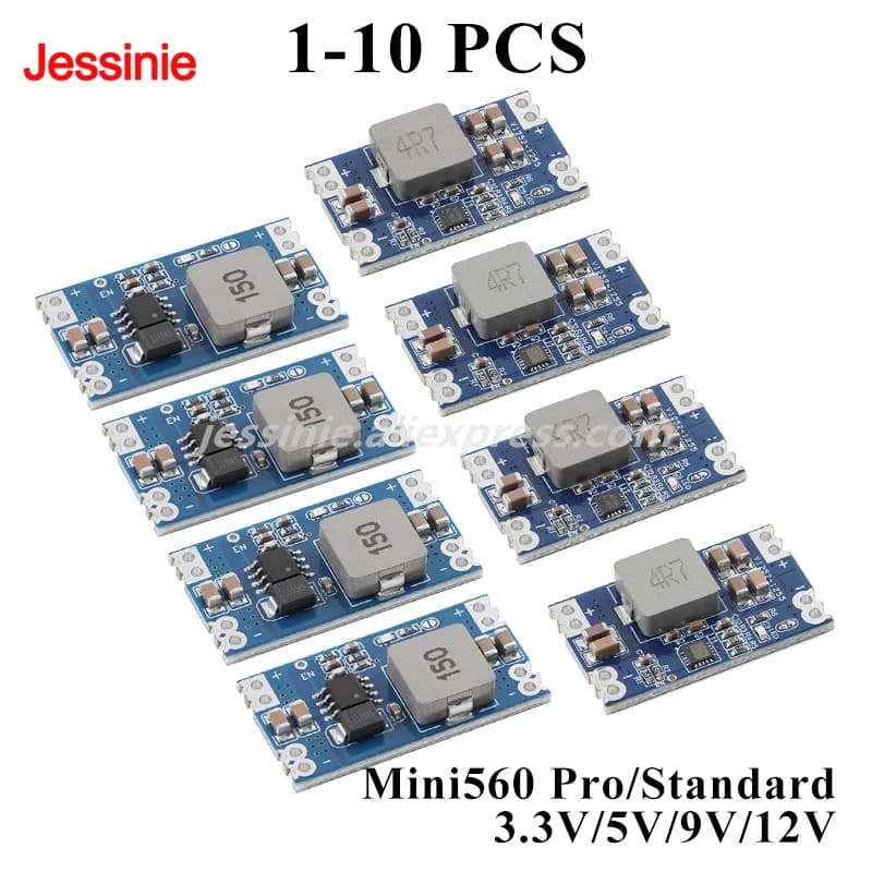 10 pz/1 pz Mini560 Pro 5A DC-DC Step Imbottiture Buck Modulo di Alimentazione a Tensione Stabilizzata Mini 560 3.3 V 5 V 9 V 12 V Uscita