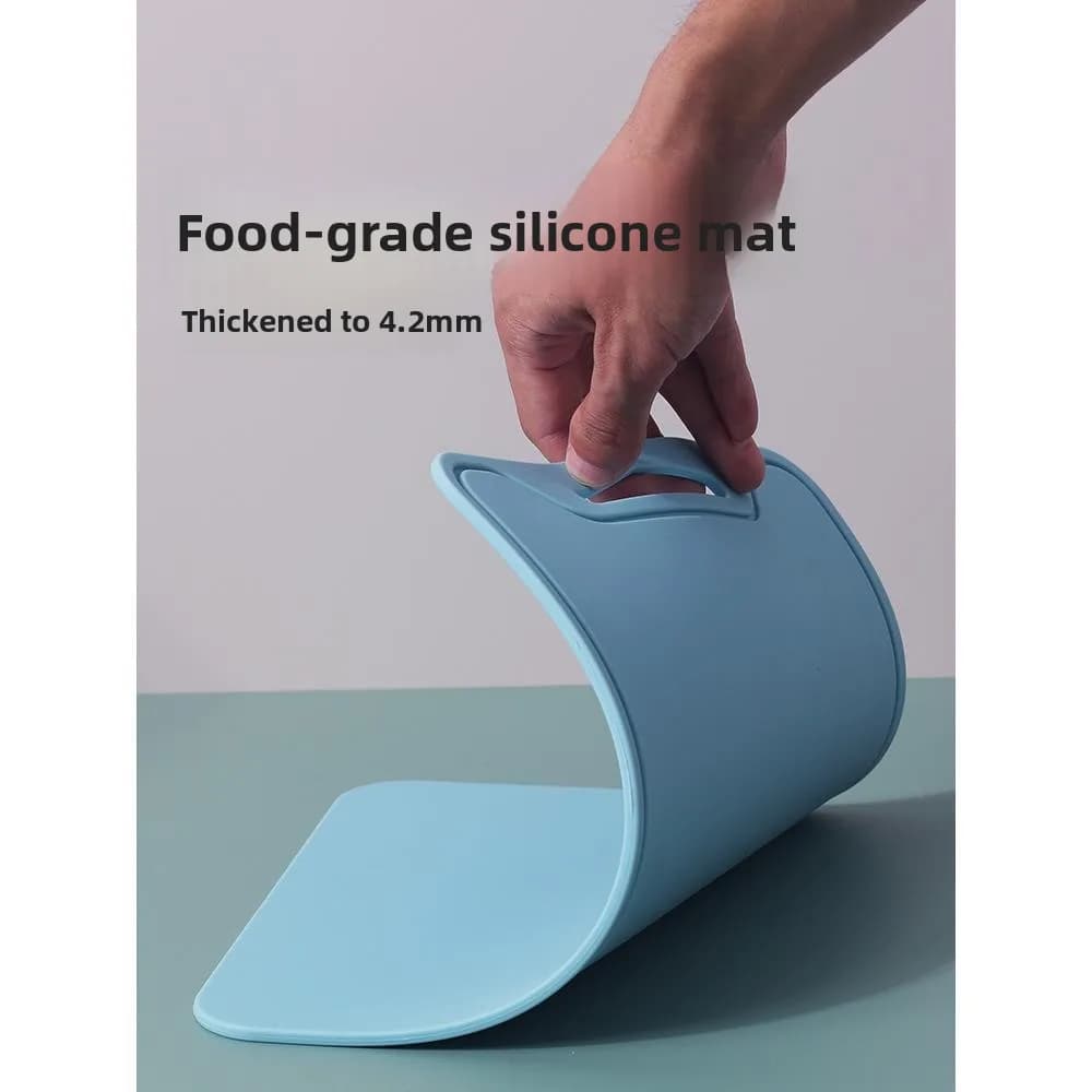 Silicone cutter for children, to cut fruit and vegetables, double face, square, kitchen utensils