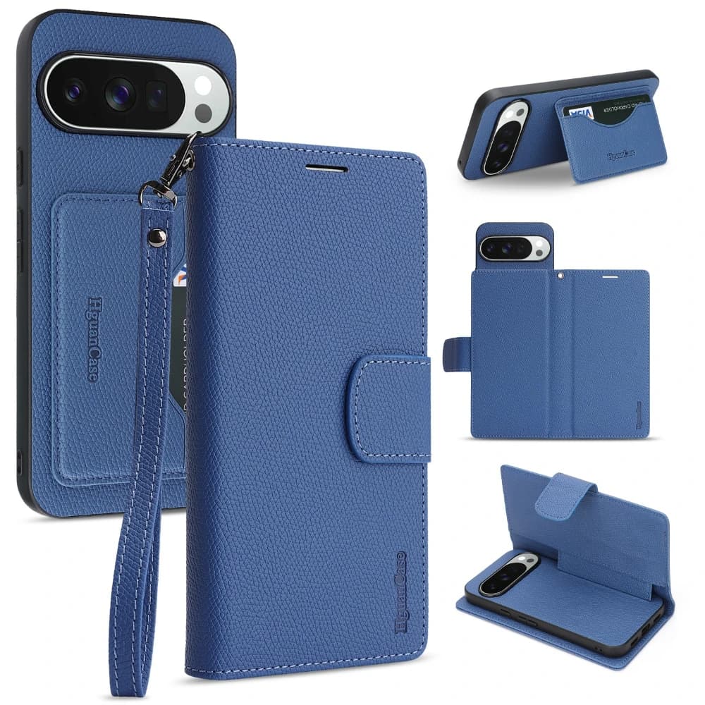 Detachable Flip Leather Case for Google Pixel 10Pro XL 9Pro 10 9 10A 9A Stand Phone Cover Strap Wallet Case Cards Cash Slots