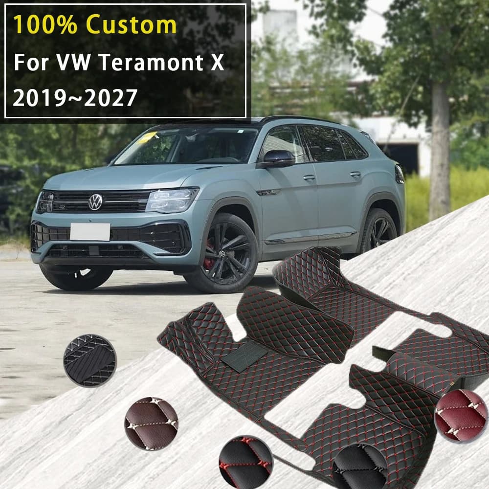 Tappetini auto per Volkswagen VW Teramont X 2019 ~ 2027 Tappeti impermeabili Tappeti Set completo Accessori per interni auto 2025 2026