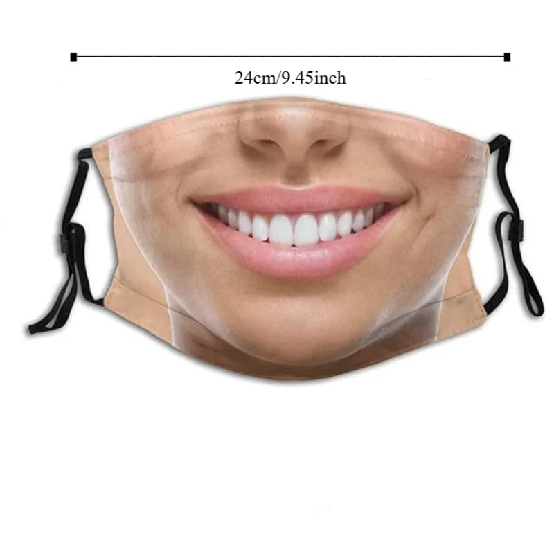 Maschera 3D con espressione facciale, maschera divertente e traspirante con stampa personalizzata, maschera creativa stampata per feste e cosplay da uomo
