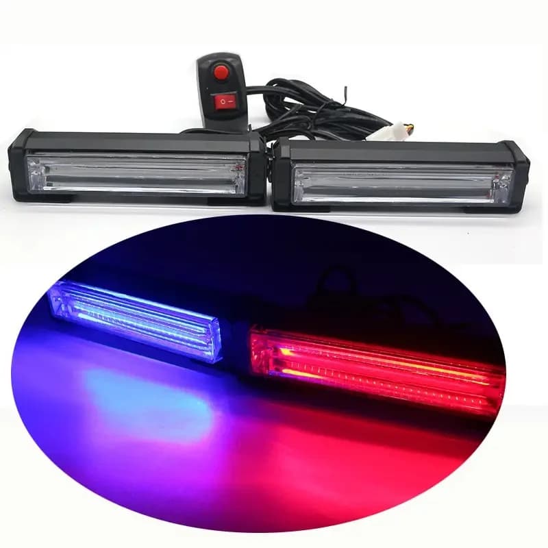 2 pezzi COB luce stroboscopica auto emergenza lampeggiante auto LED 12V 24V rimorchio camion stroboscopio polizia spia lampada a diodi automatico
