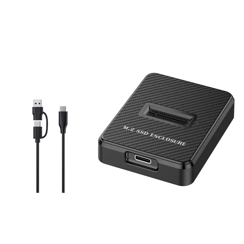 Docking Station A75Q-M.2 NVMe e SATA a USB-C, Adattatore Dual Protocollo M.2 a USB-C, Box Esterno SSD 10Gbps con USB-C 2-in-1