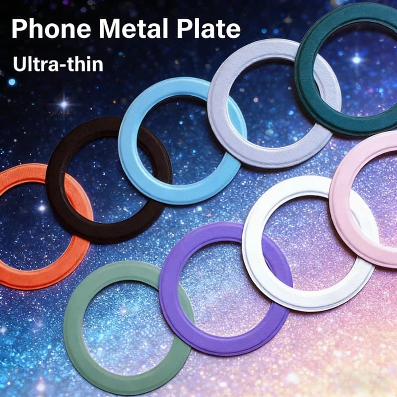 Cell Phone Metal Circle Plate for Magsafe Wireless Charging Ultra-thin Ring Patch for iPhone 17 16 Pro Phone Iron Sticker Sheet