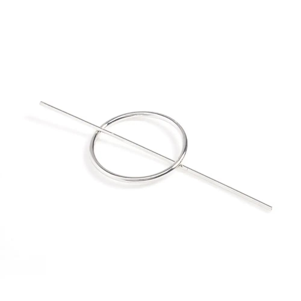 Casual Alloy Half Up Hairpin Hollow Minimalist Geometric Hair Clip Japanese Style Hair Accessories For Women