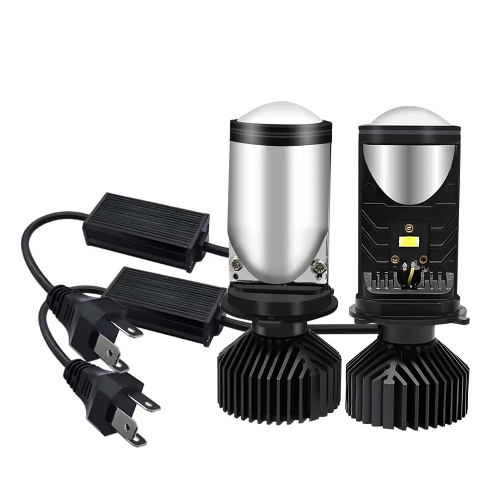 Y6 Turbo Fan H4 Fari a LED Auto H4 Mini Lente per proiettore 6000K Super Luminoso 20000LM Hi Lo Fascio Lampadina Luci a LED Lampada per auto
