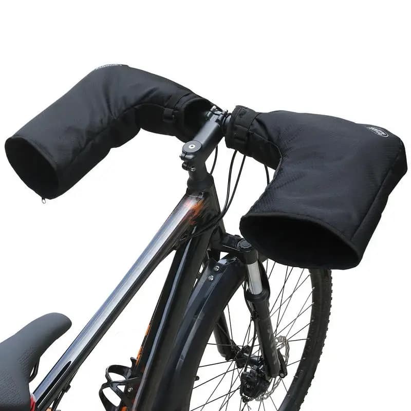 Scaldamanubrio per bicicletta Guanti Ciclismo invernale Manicotti riflettenti per manubrio per moto Copri manubrio per bici impermeabile antivento