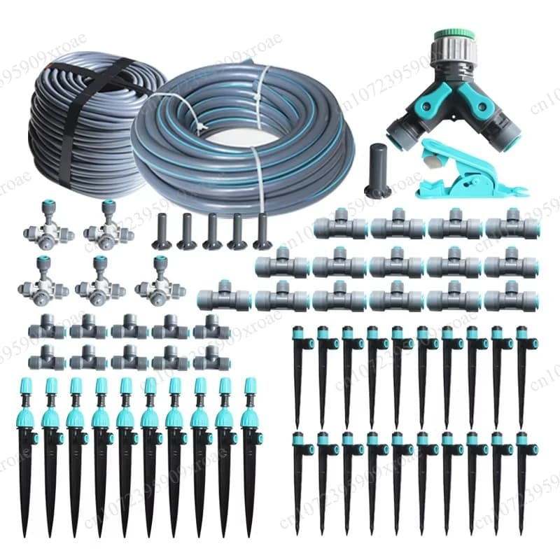 Kit di irrigazione per giardino personalizzati in plastica per uso domestico e commerciale con gocciolatori a freccia