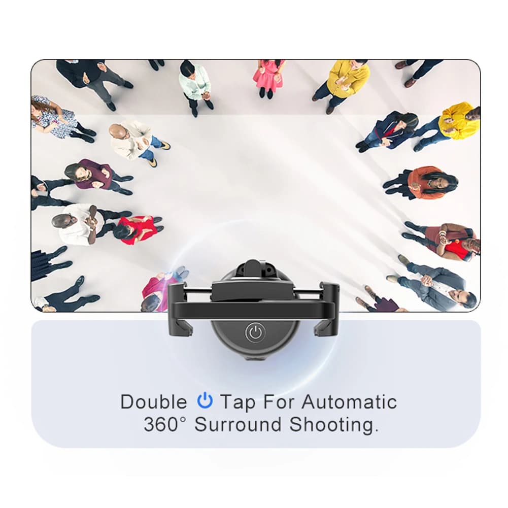 Intelligent Smartphone Stabilizer with 360° Rotation, Table Gimbal with Automatic Tracking, Selfie Auction and Live Photography Tripod
