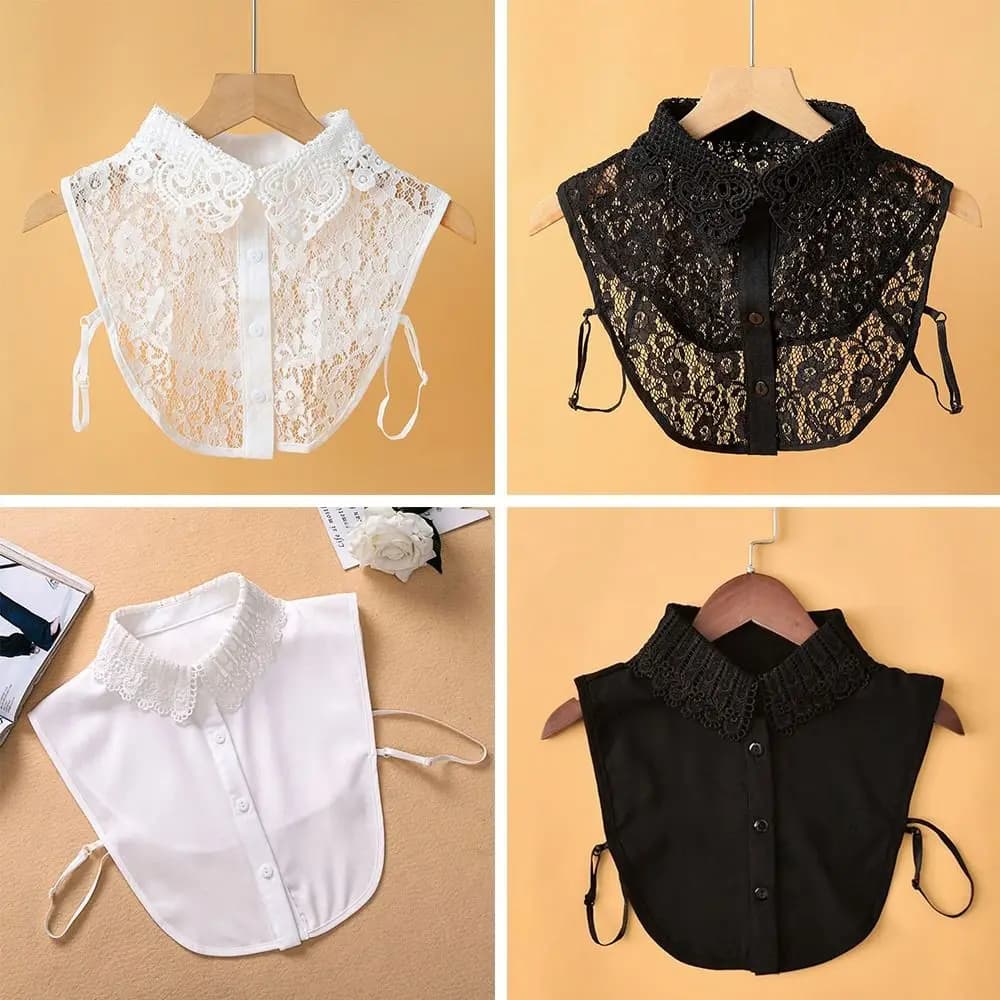 Accessorio per vestiti con colletto falso in pizzo staccabile rimovibile e staccabile per bambola in pizzo di nuova moda
