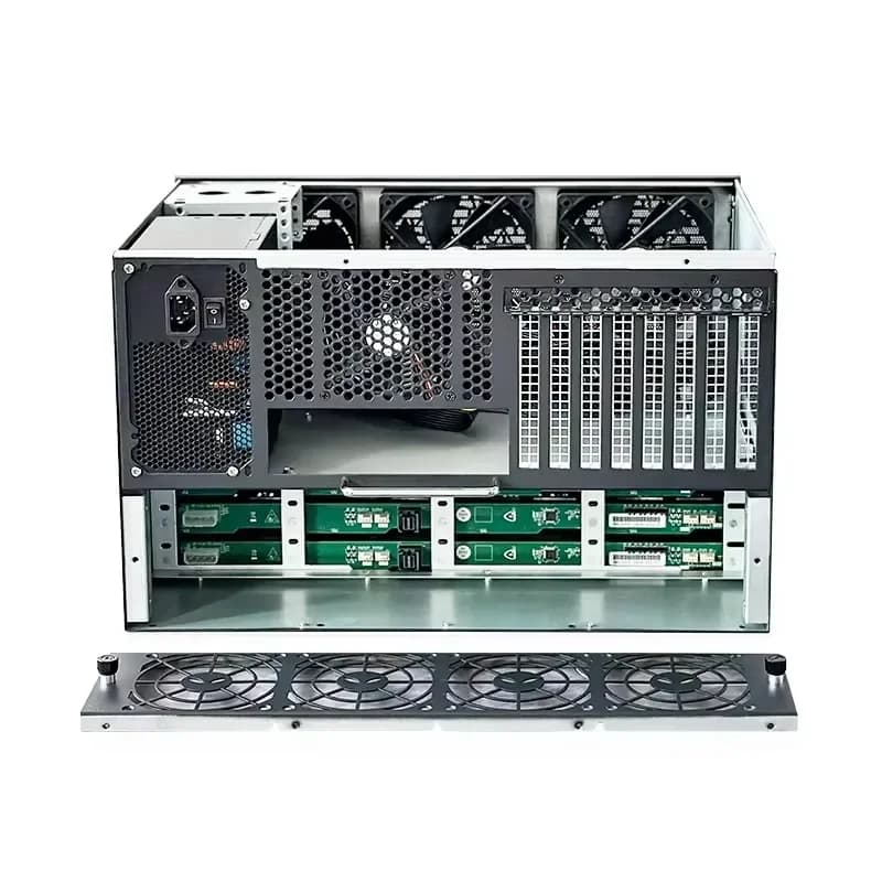 12S4 Server Nas Network Attached Storage Rack 12g Backplane ATX NAS Cases Mid Tower Fan Cooler