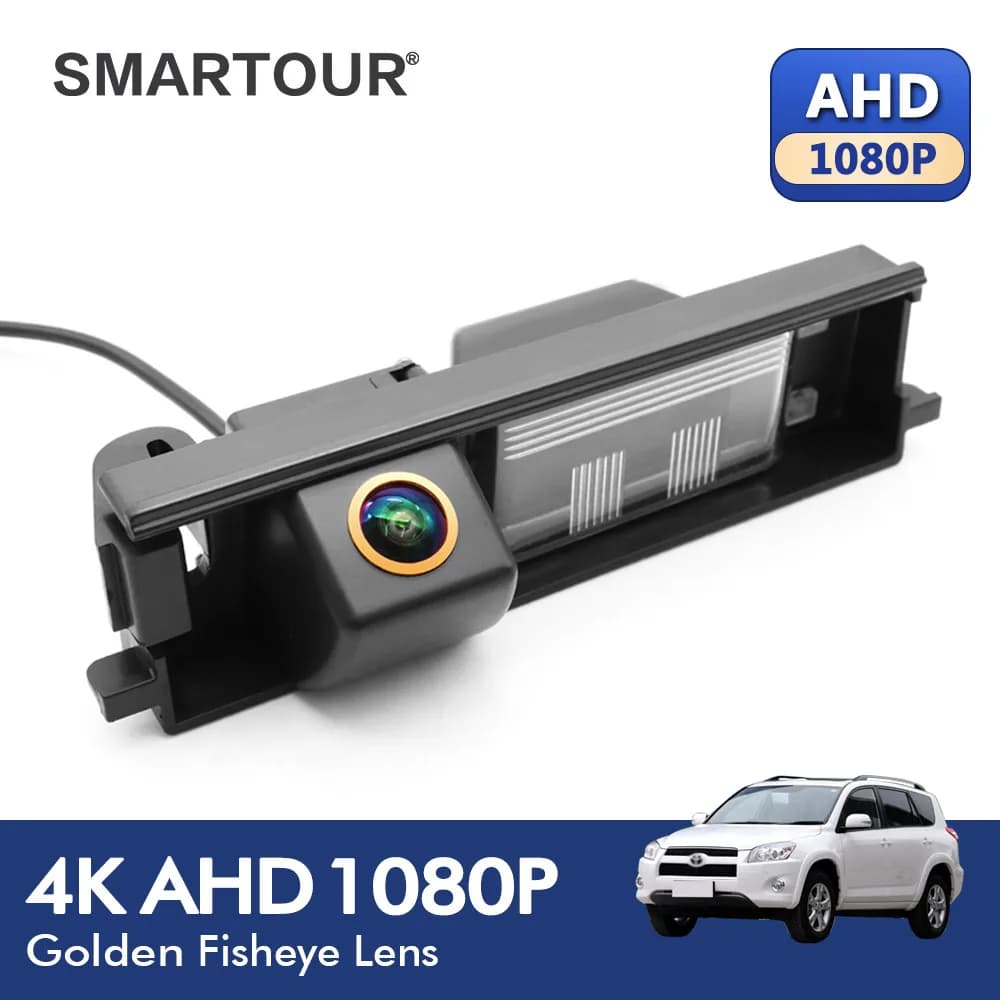 4K 1080P 180 Gradi Fish Eye Lens Auto Luce targa vista posteriore retromarcia telecamera di backup per Toyota RAV4 RAV-4 2000-2012