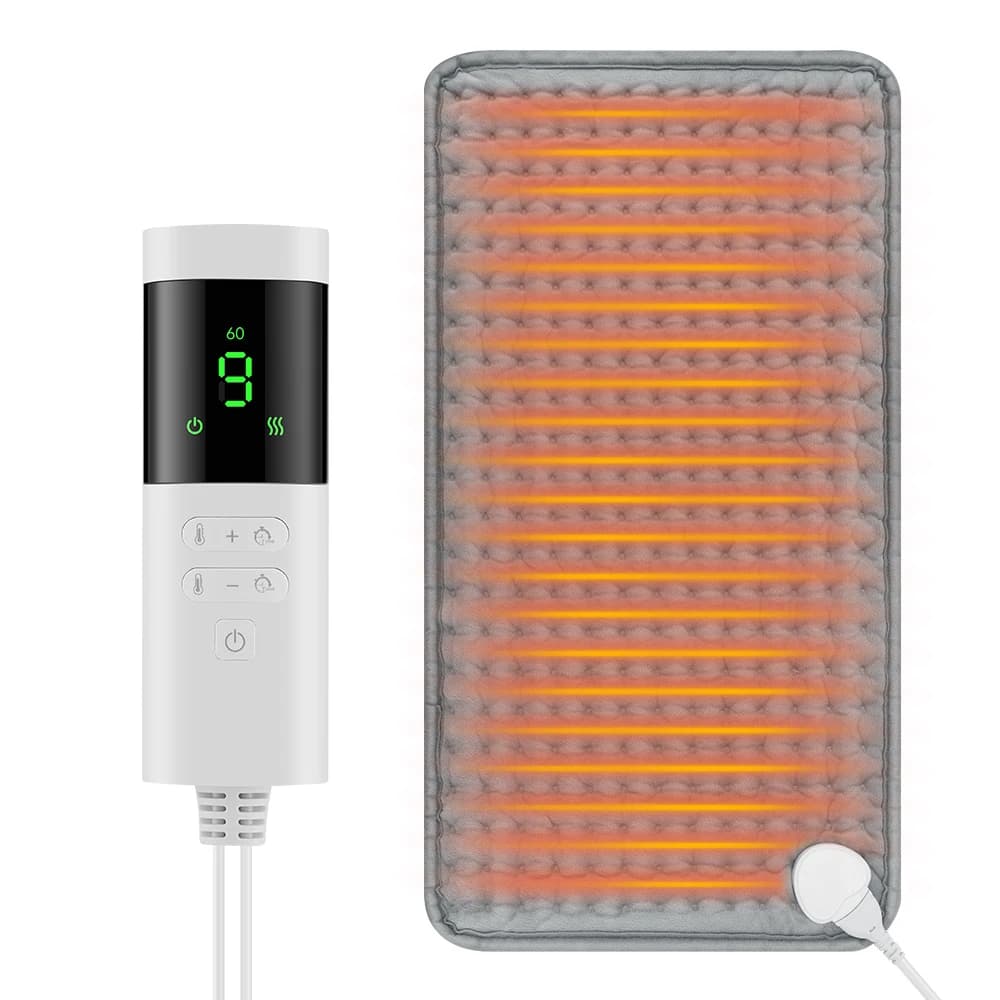 Electric heating pads 30*60 cm for back, neck, shoulders, home office, washable, winter hot blanket, 4 timer, 9 temperature control