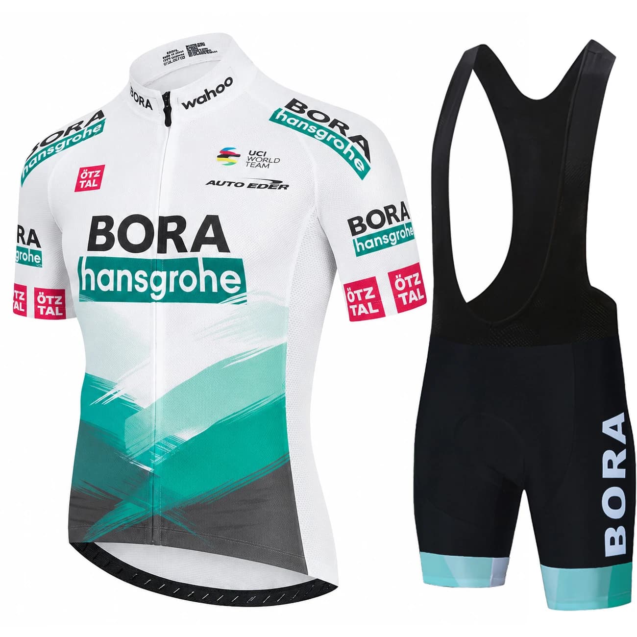 UCI BORA Cycling Jersey Set Men Short Sleeve Road Bike Clothing Breathable Quick Dry Bib Shorts 19D Pad Racing Sportswear Summer