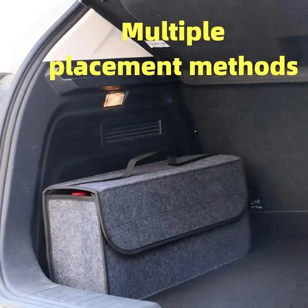 Large Anti-slip compartment Storage organizer for trunk Tool Storage bag for car Organizer for car trunk Accessories for soft felt storage boxes
