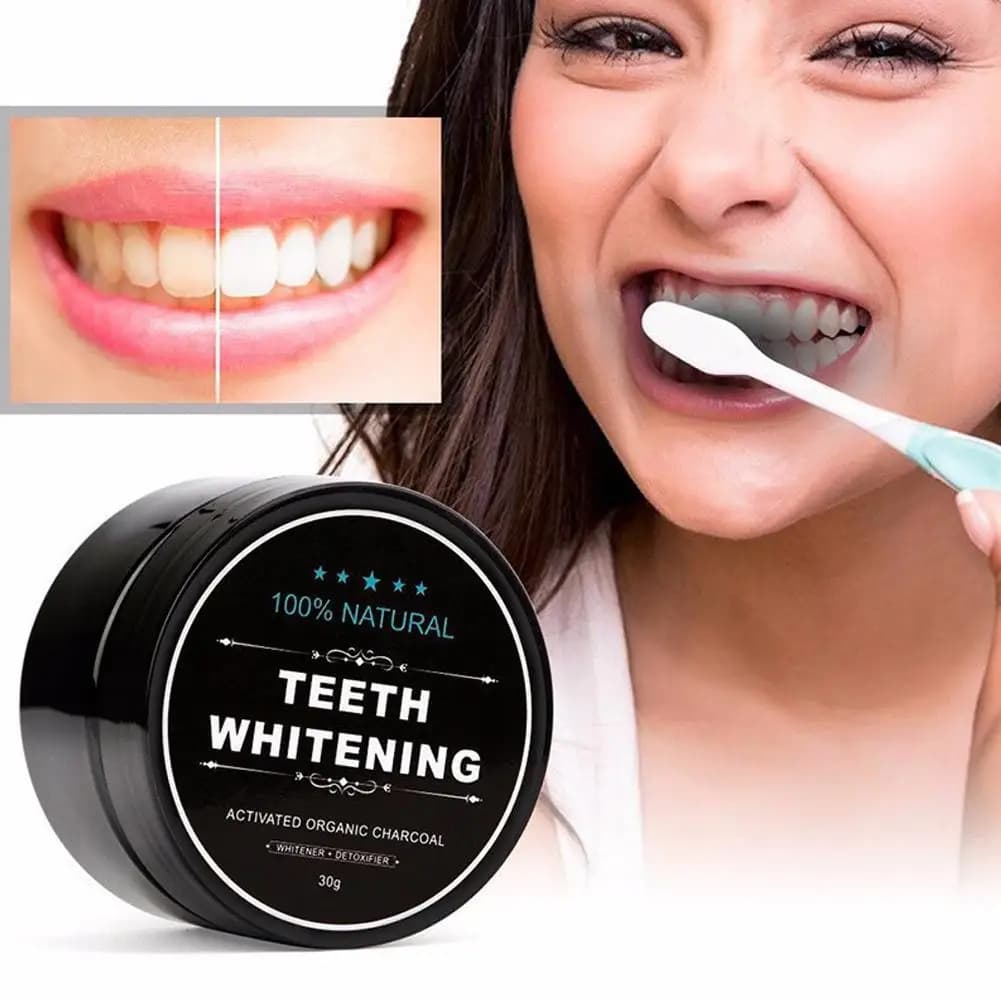Natural toothbrush Teeth whitening Oral hygiene Coal powder Set Manual tooth whitening Medium Improvement of breathing stains breath