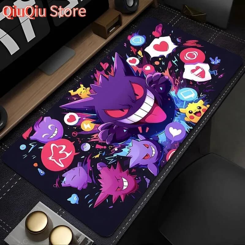 Oil Painting Night Moon Gengar Gaming Mouse Pad Waterproof Non-slip Desk Mat