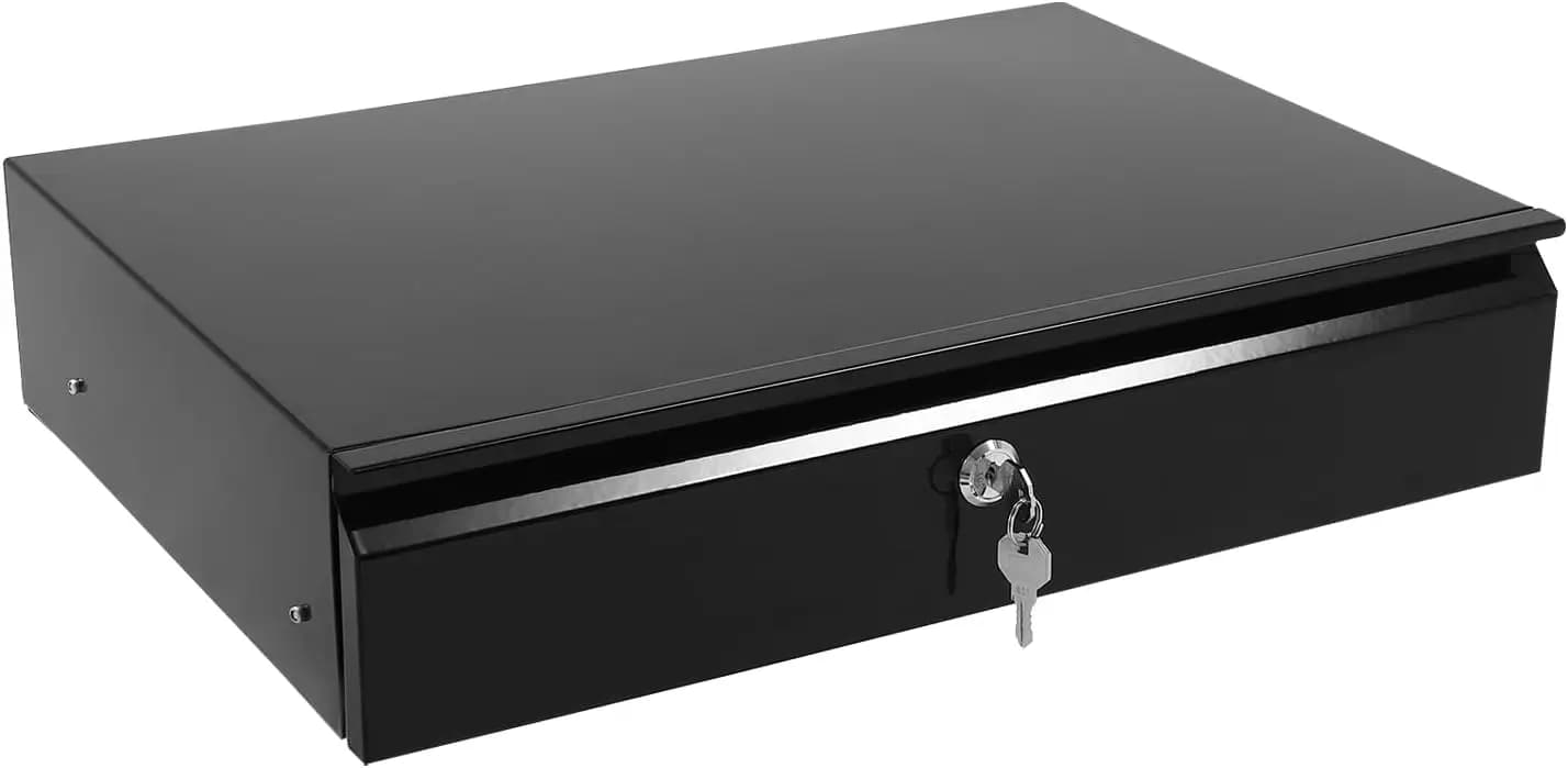 Cassetto estraibile scorrevole montato sotto la scrivania, organizer salvaspazio, liscio