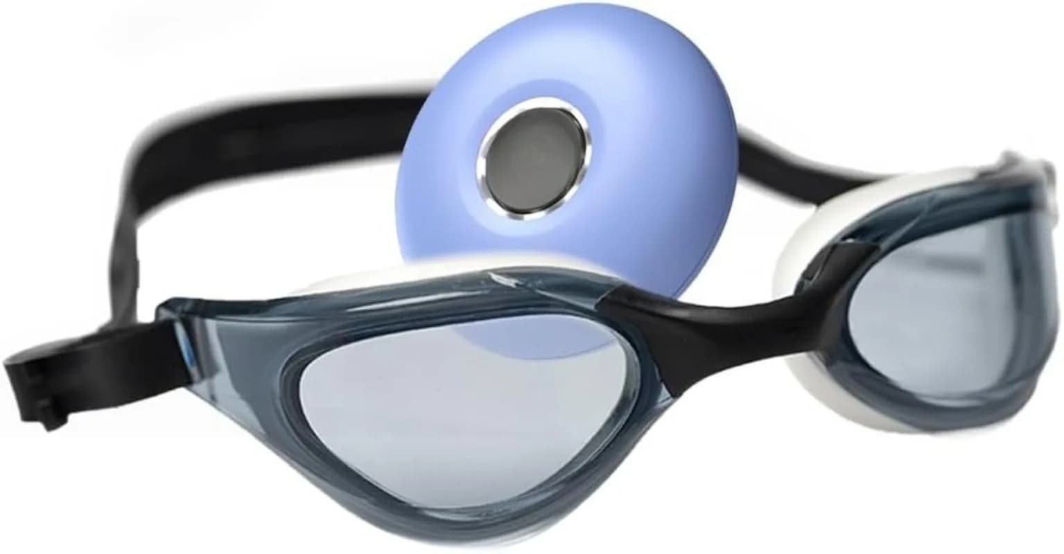 Musical Package 2 in 1 – Open-Ear Diving Music Reader for Swimmers and Swimming Glasses (Blue)