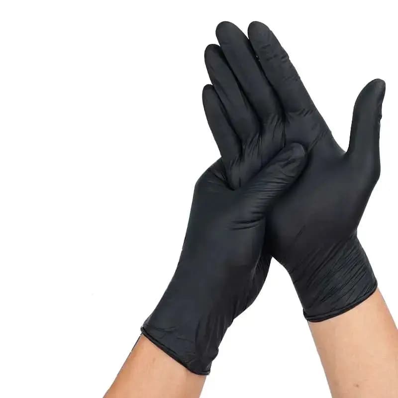Guanti in Nitrile nero monouso multifunzionali in PVC da 20 pezzi, perfetti per la riparazione dell'auto, la preparazione degli alimenti, la tintura dei capelli e altro