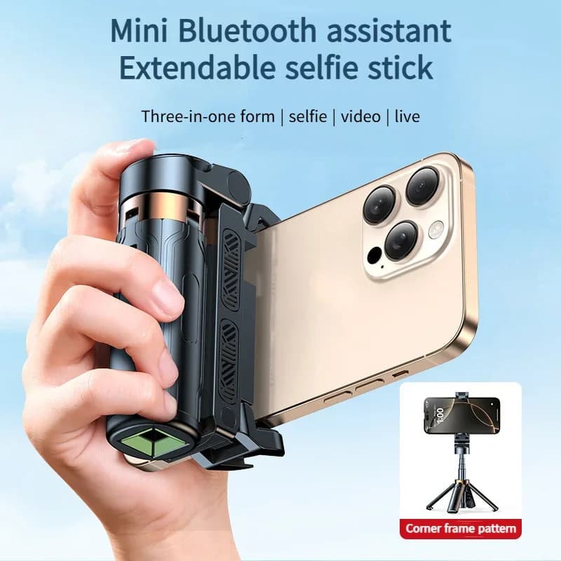 Mini Driepoot Selfie Stick Draagbare Telefoonhouder Foto Grip Bluetooth Afstandsbed Artik Telefoon Vlog Fotografie Houder