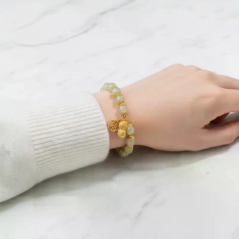 Braccialetto alla Moda in Stile Ins con Design Unico in Materiale Naturale per Donne, Idea Regalo per Anniversario