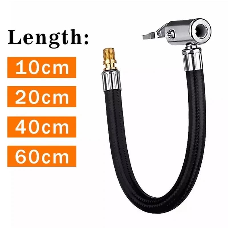 Tubo di gonfiaggio dell'aria per pneumatici per auto adattatore per tubo di prolunga per pompa gonfiabile Twist Tire Air Connection Bike moto 10cm 20cm 30cm 40cm