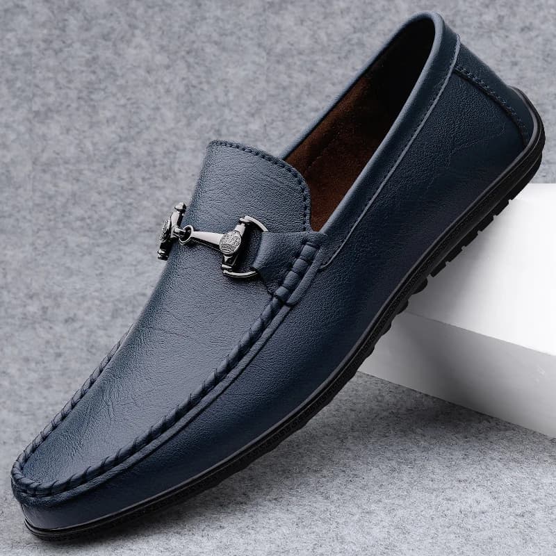 New Black Shoes Men Loafers Breathable Soft Moccasins Man High Quality Casual Leather Boat Shoes Men Flats Male Driving Shoes