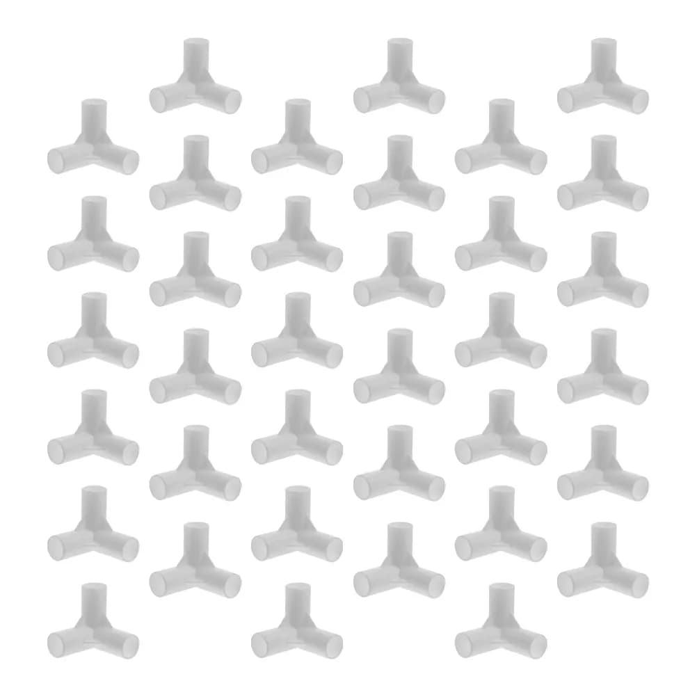 36Pcs Three Way Plastic Tent Connector for Canopy Frame Replacement Universal Canopy Tent Fittings Outdoor Camping Picnic
