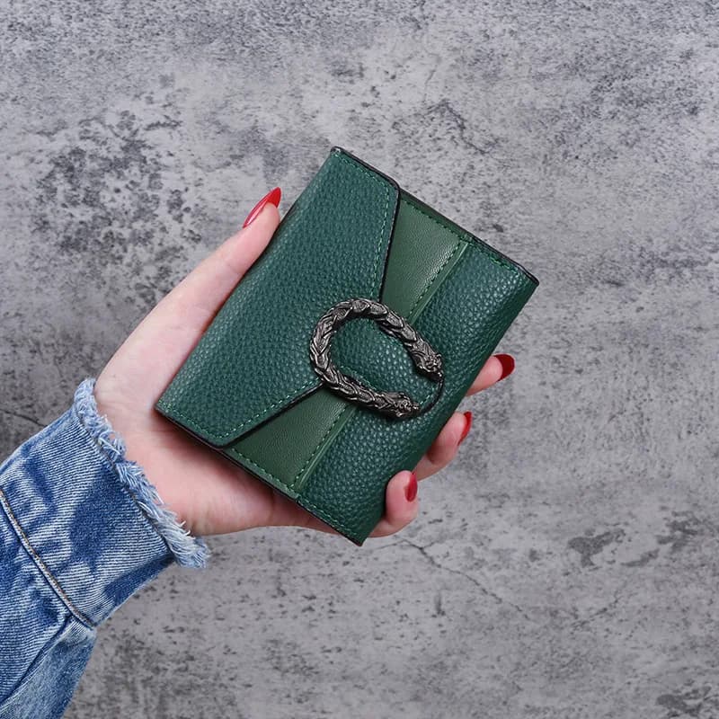 Fashionable Wallet Zipper Coin Purse Women Short Wallets Handbag Women's Clutch Bag Card Holder Pu Leather Wallet Folding Walle