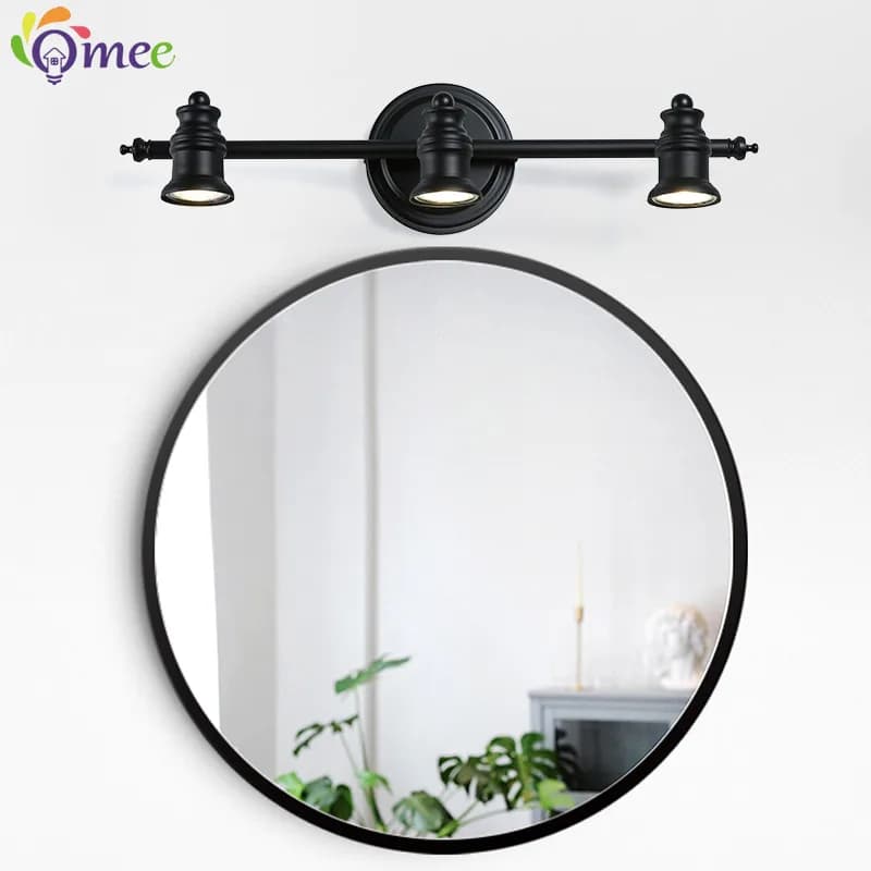 (Lampadine gratis) lampade da parete a Led americane lampade da parete a specchio per bagno AC90-265V applique da parete per interni