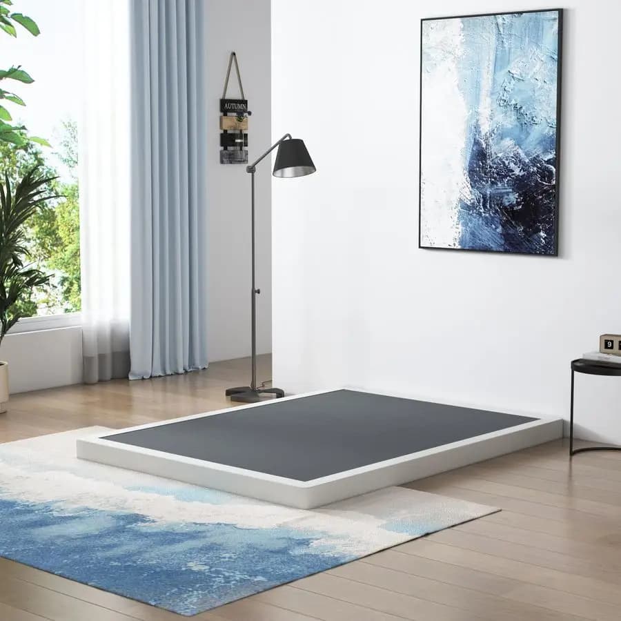 Metal bed base for double bed, solid and non-slip, easy to mount