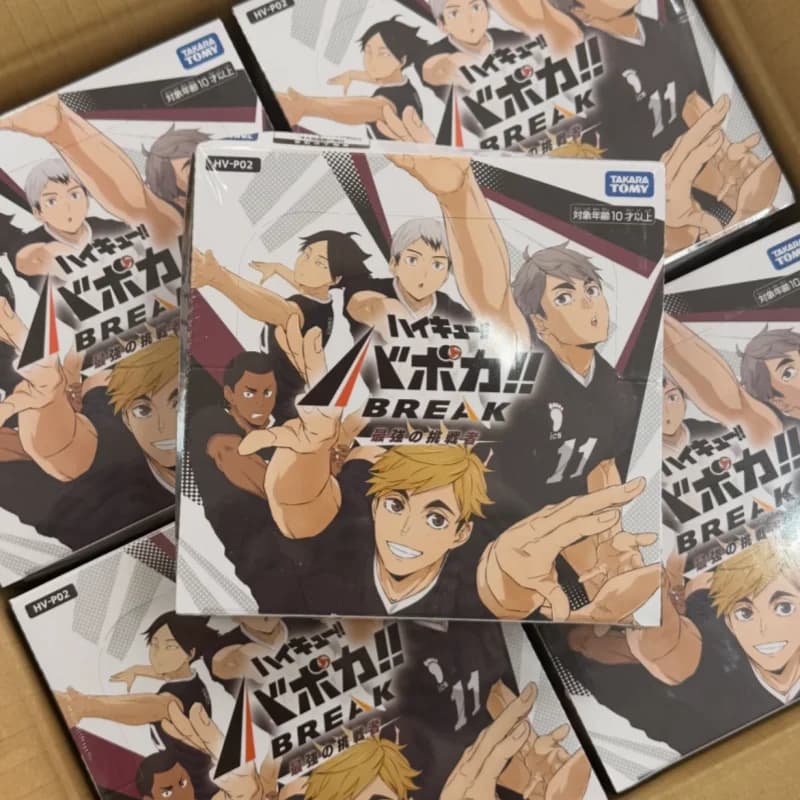 TAKARA TOMY Original Haikyuu Card TCG Trading VOBACA BREAK Booster Pack Pre Built Deck Set Anime Game Collection Card Toys Gift