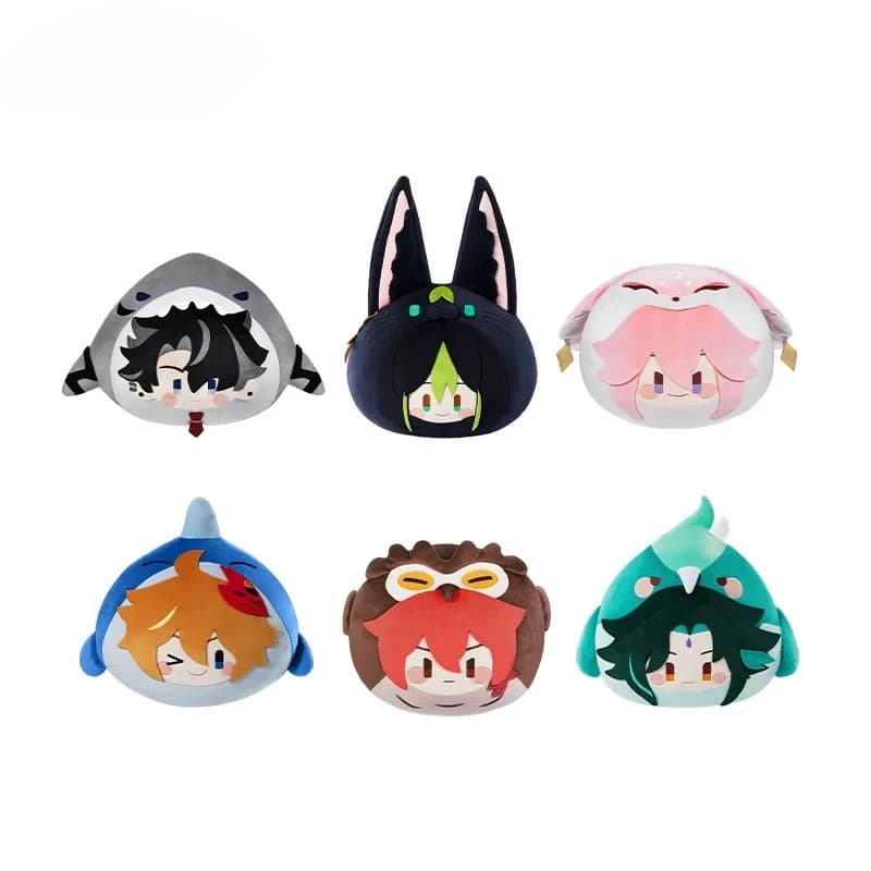 Genshin Impact Teyvat Zoo Series Throw Pillow Cute Cartoon Character Cushion Home Sofa Bed Decor Collectible Gift for Fans