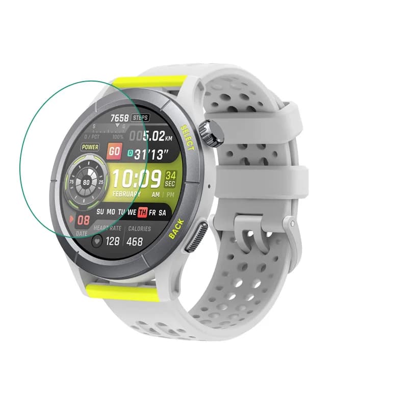 Pellicola protettiva trasparente HD per smartwatch in vetro duro per accessori per la copertura della protezione dello schermo per Amazfit Cheetah / Cheetah Pro Smart Watch