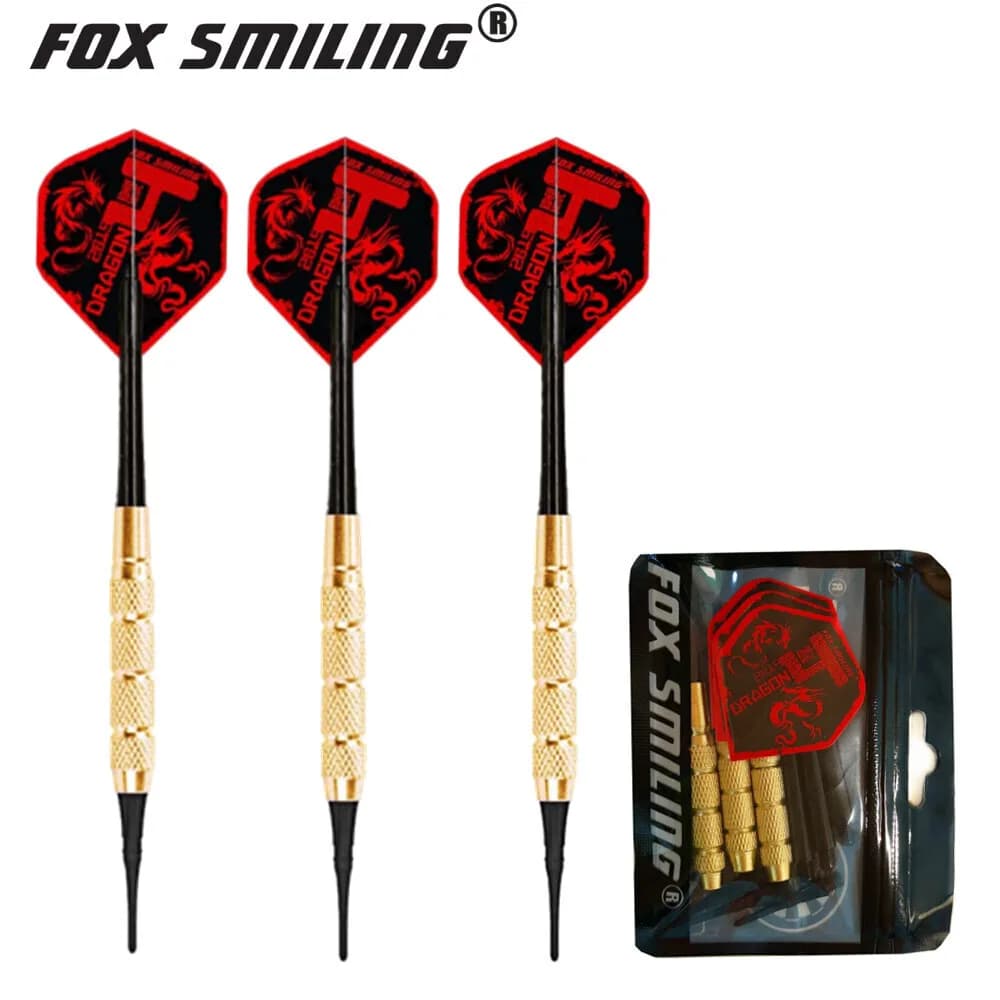 Fox Smiling 3 pezzi 8 g di freccette morbide elettroniche con punte di freccette in nylon