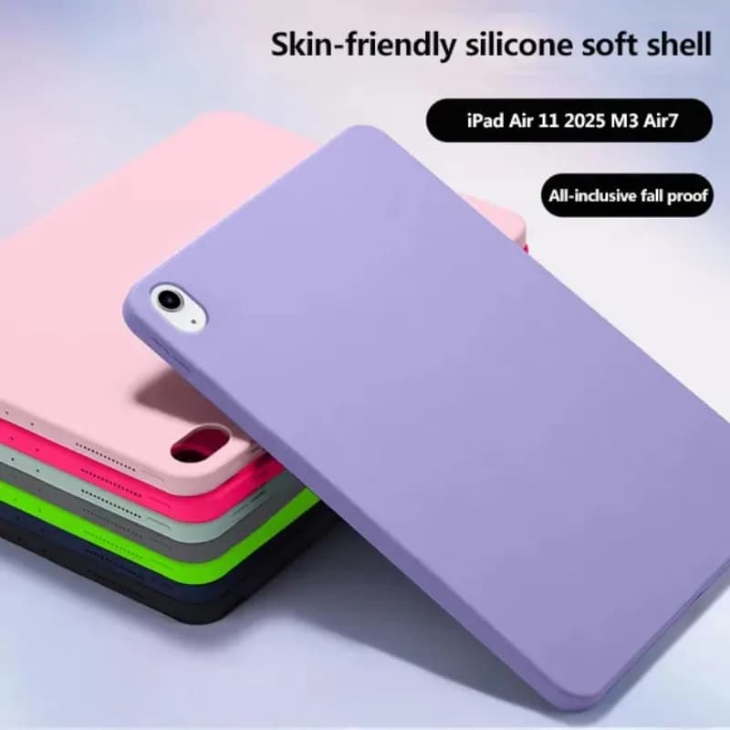 Custodia Ultra Sottile in Morbido TPU per Nuovo iPad A19 12a Gen, Air 8, 13, 11 (2026), M4, M3, Air 7, 6, 5, 4, A16 11a Gen, 10a Gen, 10.9, 10.2 ", Mini 7 - Cover per Tablet