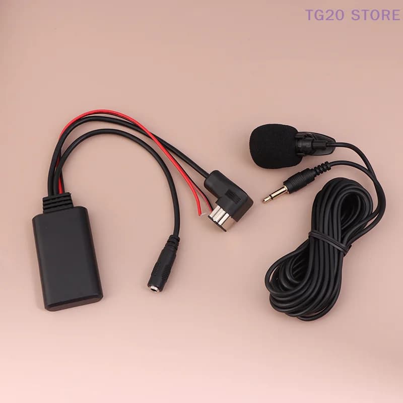 1Pc Radio 12Pin IP-BUS Adattatore ricevitore Aux Bluetooth 5.0 Adattatore cavo audio Aux-in Ricevitore audio Bluetooth per auto + Microfono